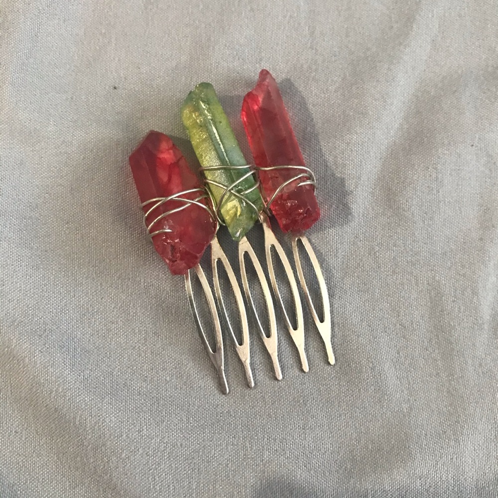 Raw Crystal Hair Claw